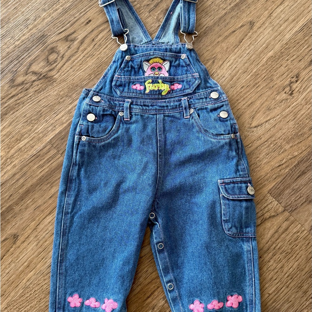 Vintage furby toddler overall